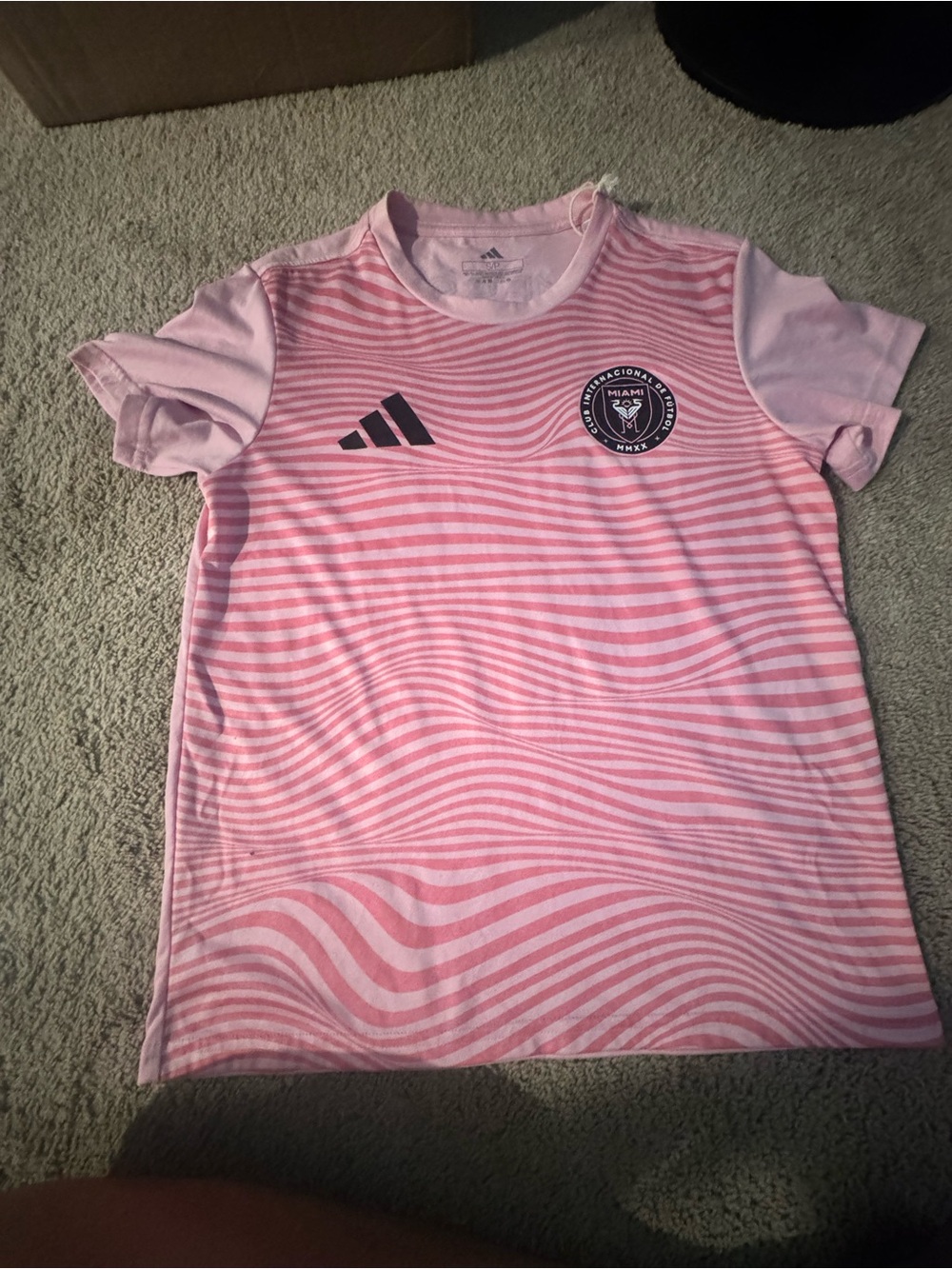 adidas Pink & Light Pink Miami CF Short Sleeve shirt